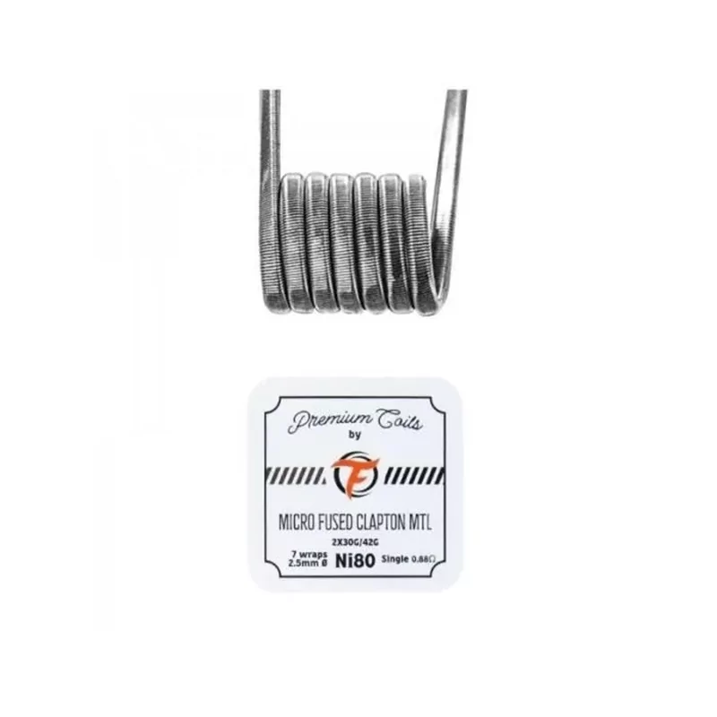Coils Micro Fused Clapton MTL Ni80 (10pcs) Coils Micro Fused Clapton MTL Ni80 (10pcs)