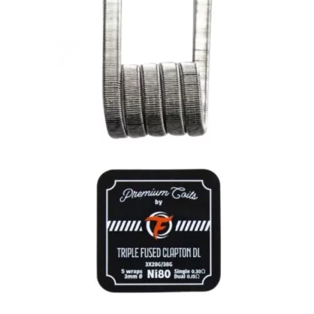 Coils Triple Fused Clapton DL Ni80 (10pcs)