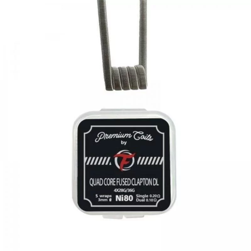 Coils Quad Core Fused Clapton DL Ni80 (10pcs) Coils Quad Core Fused Clapton DL Ni80 (10pcs)